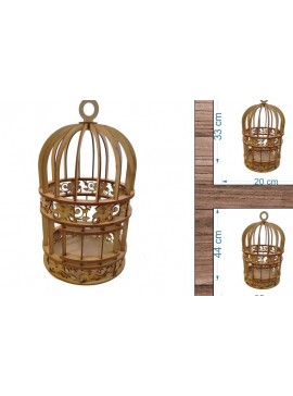 Σετ των 2 Intra απο ξύλο plywood 3mm-4mm πάχος Κλουβί - Δίασταση 15x15 cm INTRAFABR-26467665