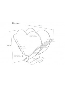 Σετ των 2 Intra απο ξύλο plywood 3mm-4mm πάχος Κουτί ή καλάθι καρδιάς, πάχους 3 και 4 mm. Δίασταση 30x20 cm INTRAFABR-121663299