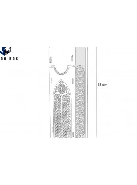 Σετ των 2 Intra απο ξύλο plywood 3mm-4mm πάχος Κουτί κρασιού ή Θήκη κρασιού Δίασταση 15x15 cm INTRAFABR-119548041