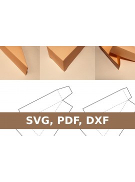 Σετ των 2 Intra απο ξύλο plywood 3mm-4mm πάχος Κουτί με φέτες κέικ Δίασταση 15x15 cm INTRAFABR-33664368