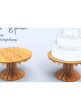 Σετ των 2 Intra απο ξύλο plywood 3mm-4mm πάχος Βάση για κέικ Μεγάλο Μέγεθος | κοπής με λέιζερ Δίασταση 15x15 cm INTRAFABR-86294370