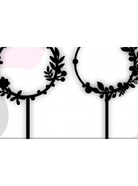 Intra απο ξύλο plywood 3mm-4mm πάχος Cake Topper Frame , Circle Frame Δίασταση 20x30 cm INTRAFABR-31159137