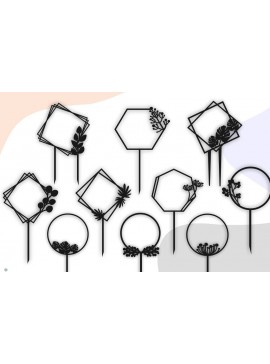 Σετ των 2 Intra απο ξύλο plywood 3mm-4mm πάχος Cake Topper Frame , Frames Δίασταση 20x30 cm INTRAFABR-38420122