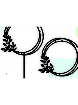 Σετ των 2 Intra απο ξύλο plywood 3mm-4mm πάχος Cake Topper Πλαίσιο Στεφάνι Πλαίσιο Δίασταση 20x30 cm INTRAFABR-32257494