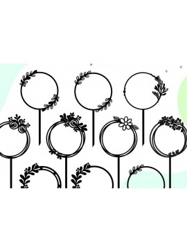 Σετ των 2 Intra απο ξύλο plywood 3mm-4mm πάχος Cake Topper Frames , Κορνίζες στεφάνων Δίασταση 20x30 cm INTRAFABR-30864867