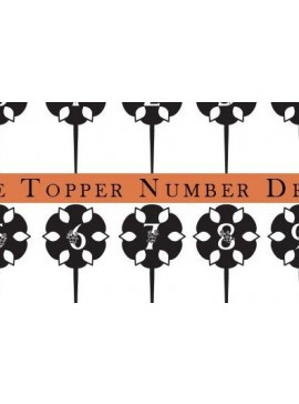 Σετ των 2 Intra απο ξύλο plywood 3mm-4mm πάχος Cake Topper Number Design Δίασταση 30x30 cm INTRAFABR-34210110