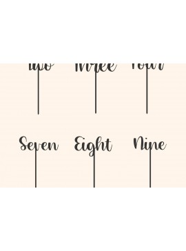 Σετ των 2 Intra απο ξύλο plywood 3mm-4mm πάχος Cake Topper Cut  Birthday Δίασταση 15x15 cm INTRAFABR-16396285