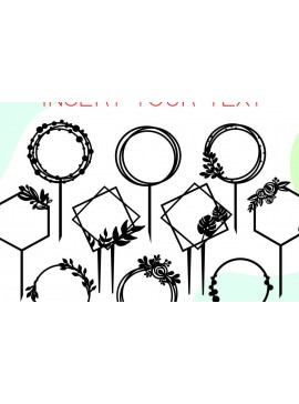 Intra απο ξύλο plywood 3mm-4mm πάχος Cake Topper , Frames ,  Δίασταση 20x30 cm INTRAFABR-29900418