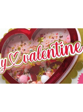 Σετ των 2 Intra απο ξύλο plywood 3mm-4mm πάχος Caketopper Shaker My Valentine Δίασταση 15x15 cm INTRAFABR-24996172