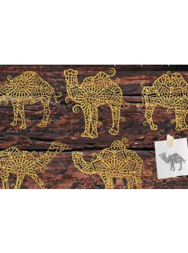 Σετ των 2 Intra απο ξύλο plywood 3mm-4mm πάχος Κοπή χαρτιού Camel, Πρότυπο για κοπή. Δίασταση 20x30 cm INTRAFABR-12875659
