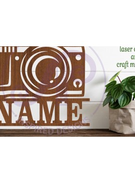 Σετ των 3 Intra απο ξύλο plywood 3mm-4mm πάχος Σήμα ονόματος κάμερας Δίασταση 6x6 cm INTRAFABR-103144348