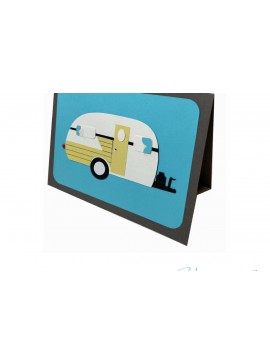 Σετ των 2 Intra απο ξύλο plywood 3mm-4mm πάχος Ευχετήρια κάρτα Camper Δίασταση 10x20 cm INTRAFABR-25843279