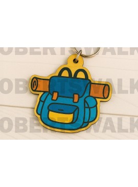 Σετ των 3 Intra απο ξύλο plywood 3mm-4mm πάχος Μπρελόκ Camping Backpack Δίασταση 3x3 cm INTRAFABR-123666017