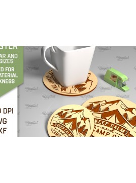 Σετ των 2 Intra απο ξύλο plywood 3mm-4mm πάχος Camping Coaster . Διακόσμηση σπιτιού Δίασταση 30x20 cm INTRAFABR-93075150
