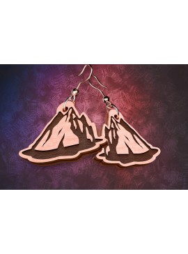 Σετ των 3 Intra απο ξύλο plywood 3mm-4mm πάχος Σκουλαρίκια Camping Cut  Δίασταση 3x3 cm INTRAFABR-76433546