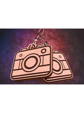 Σετ των 3 Intra απο ξύλο plywood 3mm-4mm πάχος Σκουλαρίκια Camping Cut  Δίασταση 3x3 cm INTRAFABR-76433782