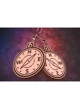 Σετ των 3 Intra απο ξύλο plywood 3mm-4mm πάχος Σκουλαρίκια Camping Cut  Δίασταση 3x3 cm INTRAFABR-76433803