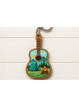 Σετ των 3 Intra απο ξύλο plywood 3mm-4mm πάχος Μπρελόκ κιθάρας Camping Design Δίασταση 6x6 cm INTRAFABR-120685130