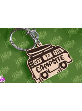 Σετ των 3 Intra απο ξύλο plywood 3mm-4mm πάχος Μπρελόκ Camping | Περιπέτεια Δίασταση 6x6 cm INTRAFABR-94674653