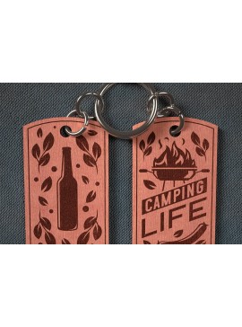 Σετ των 3 Intra απο ξύλο plywood 3mm-4mm πάχος Camping Keychain | Κατασκήνωση Δίασταση 6x6 cm INTRAFABR-67093180
