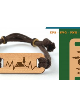 Σετ των 3 Intra απο ξύλο plywood 3mm-4mm πάχος Βραχιόλι Camping Cut  1 Δίασταση 5x5 cm INTRAFABR-118735970
