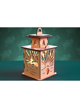 Intra απο ξύλο plywood 3mm-4mm πάχος Camping Night Light | Camping Vibe | CNC Δίασταση 30x20 cm INTRAFABR-99666134