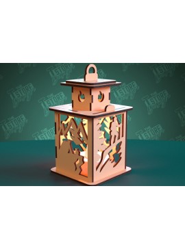 Σετ των 2 Intra απο ξύλο plywood 3mm-4mm πάχος Camping Night Light | Camping Vibe | CNC Δίασταση 30x20 cm INTRAFABR-99666149