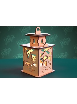 Σετ των 2 Intra απο ξύλο plywood 3mm-4mm πάχος Camping Night Light | Camping Vibe | CNC Δίασταση 30x20 cm INTRAFABR-99666161