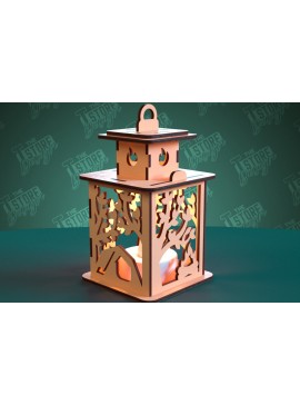 Σετ των 2 Intra απο ξύλο plywood 3mm-4mm πάχος Camping Night Light | Camping Vibe | CNC Δίασταση 30x20 cm INTRAFABR-99666172