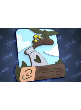 Σετ των 2 Intra απο ξύλο plywood 3mm-4mm πάχος Πινακίδα Camping | 3D Sign | Περιπέτεια |CNC Δίασταση 30x20 cm INTRAFABR-99491605