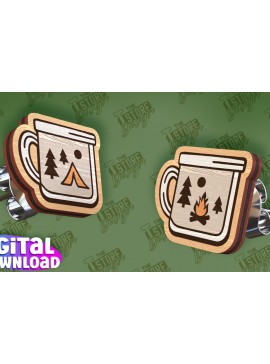 Σετ των 3 Intra απο ξύλο plywood 3mm-4mm πάχος Σκουλαρίκια Camping Stud Cut  | Jewelly Δίασταση 3x3 cm INTRAFABR-94847463