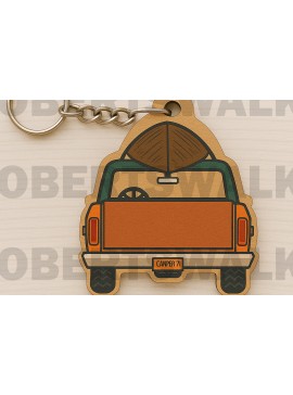 Σετ των 3 Intra απο ξύλο plywood 3mm-4mm πάχος Μπρελόκ φορτηγού κάμπινγκ Δίασταση 6x6 cm INTRAFABR-123010663