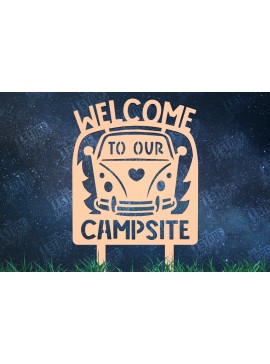 Σετ των 2 Intra απο ξύλο plywood 3mm-4mm πάχος Πινακίδα πασσάλου κάμπινγκ | Camping Vibes |CNC Δίασταση 30x20 cm INTRAFABR-101517899