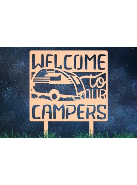 Σετ των 2 Intra απο ξύλο plywood 3mm-4mm πάχος Πινακίδα πασσάλου κάμπινγκ | Camping Vibes |CNC Δίασταση 30x20 cm INTRAFABR-101517906