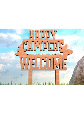 Σετ των 2 Intra απο ξύλο plywood 3mm-4mm πάχος Πινακίδα πασσάλου κάμπινγκ | Πάσσαλος γκαζόν | CNC Δίασταση 30x20 cm INTRAFABR-100466889