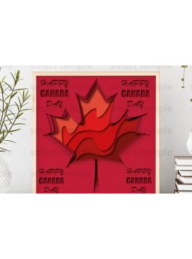 Σετ των 2 Intra απο ξύλο plywood 3mm-4mm πάχος Διάνυσμα Canada,Canada για Cricut Δίασταση 30x20 cm INTRAFABR-78792288