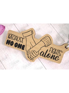 Σετ των 3 Intra απο ξύλο plywood 3mm-4mm πάχος Μπρελόκ Ευαισθητοποίησης για τον Καρκίνο | Νικητής Καρκίνου Δίασταση 6x6 cm INTRAFABR-111796398