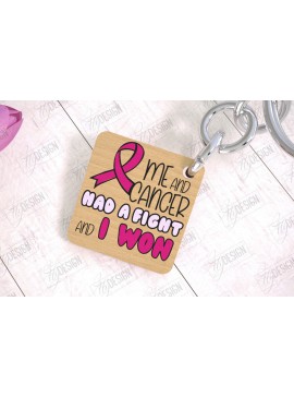 Σετ των 3 Intra απο ξύλο plywood 3mm-4mm πάχος Μπρελόκ Ευαισθητοποίησης για τον Καρκίνο | Νικητής Καρκίνου Δίασταση 6x6 cm INTRAFABR-111796411