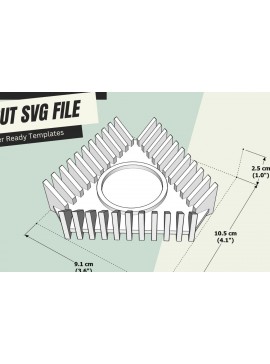 Σετ των 2 Intra απο ξύλο plywood 3mm-4mm πάχος Κηροπήγιο κοπής με λέιζερ, ,  Δίασταση 15x15 cm INTRAFABR-102497746