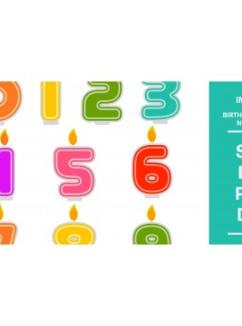 Σετ των 2 Intra απο ξύλο plywood 3mm-4mm πάχος Numbers Candle Δίασταση 30x20 cm INTRAFABR-90342556