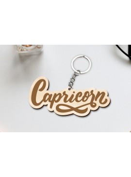 Σετ των 2 Intra απο ξύλο plywood 3mm-4mm πάχος Capricorn Zodiac Key Chain Δίασταση 30x20 cm INTRAFABR-96829916