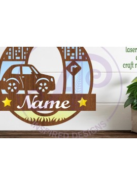 Σετ των 3 Intra απο ξύλο plywood 3mm-4mm πάχος Μονόγραμμα κεφαλαίου αυτοκινήτου Επιστολή O Δίασταση 9x9 cm INTRAFABR-100098268