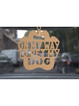 Σετ των 3 Intra απο ξύλο plywood 3mm-4mm πάχος Γούρια αυτοκινήτου | Χαραγμένα αξεσουάρ αυτοκινήτου Δίασταση 4x4 cm INTRAFABR-113447239