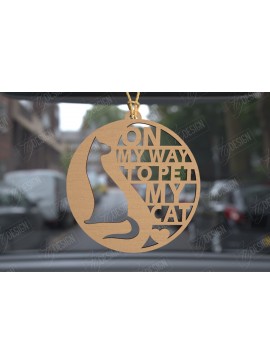 Σετ των 3 Intra απο ξύλο plywood 3mm-4mm πάχος Γούρια αυτοκινήτου | Χαραγμένα αξεσουάρ αυτοκινήτου Δίασταση 4x4 cm INTRAFABR-113447244