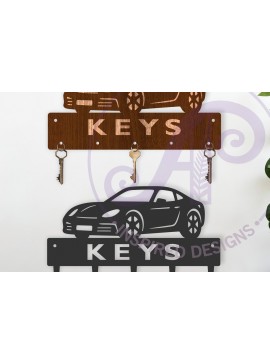 Σετ των 2 Intra απο ξύλο plywood 3mm-4mm πάχος Σχέδια κλειδαριάς με θέμα το αυτοκίνητο Δίασταση 12x12 cm INTRAFABR-123461500