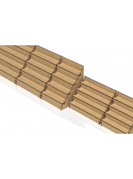 Σετ των 2 Intra απο ξύλο plywood 3mm-4mm πάχος Θήκη κάρτας, βάση οθόνης, Δίασταση 15x15 cm INTRAFABR-45919702