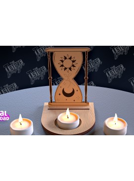 Σετ των 2 Intra απο ξύλο plywood 3mm-4mm πάχος Σχέδιο θήκης κάρτας Ταρώ της ημέρας Δίασταση 30x20 cm INTRAFABR-96568505