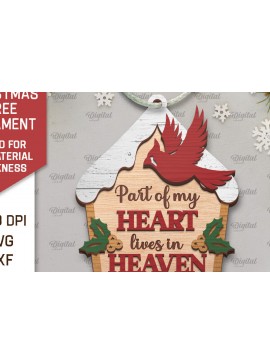 Σετ των 3 Intra απο ξύλο plywood 3mm-4mm πάχος Καρδινάλιος Μνημείο Δέντρο Στολίδι  Δίασταση 8x8 cm INTRAFABR-105202601