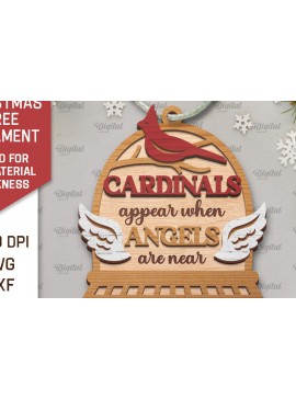 Σετ των 3 Intra απο ξύλο plywood 3mm-4mm πάχος Καρδινάλιος Μνημείο Δέντρο Στολίδι  Δίασταση 8x8 cm INTRAFABR-105202891