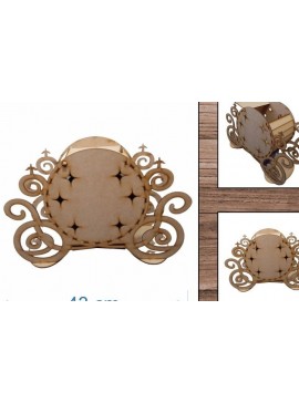 Σετ των 2 Intra απο ξύλο plywood 3mm-4mm πάχος Carriage Box - Δίασταση 15x15 cm INTRAFABR-37111867